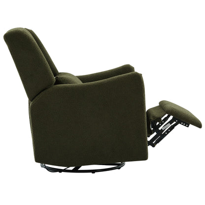 Wide Wingback Swivel Glider Rocker Recliner Chair