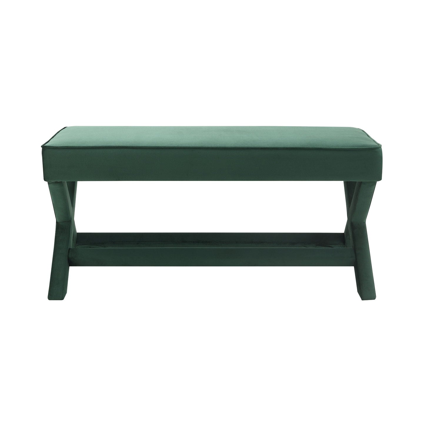 Comfort Double Bench Upholstered With X Crossed Legs