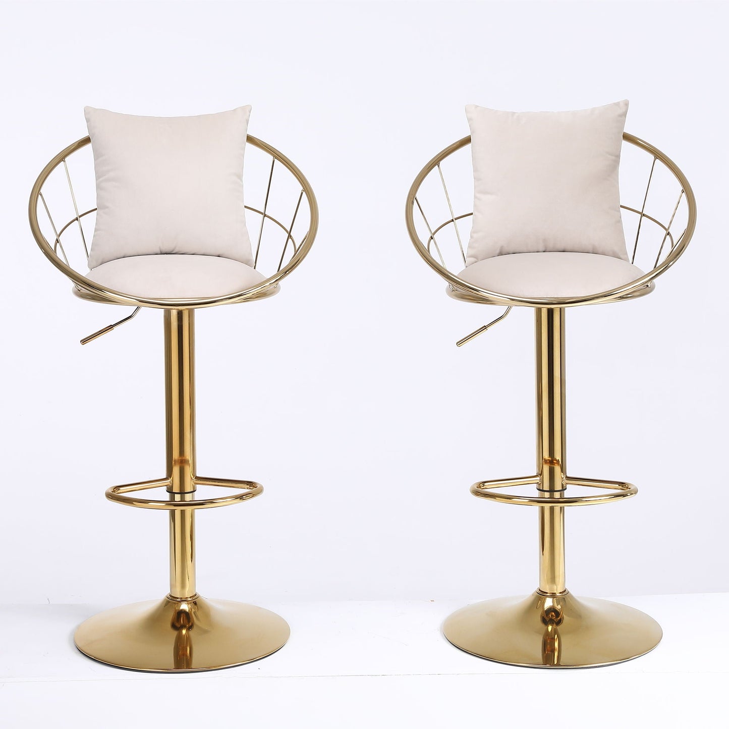 Unique Design Bar Chair, 360 Degree Rotation, Adjustable Height, Suitable For Dining Room And Bar