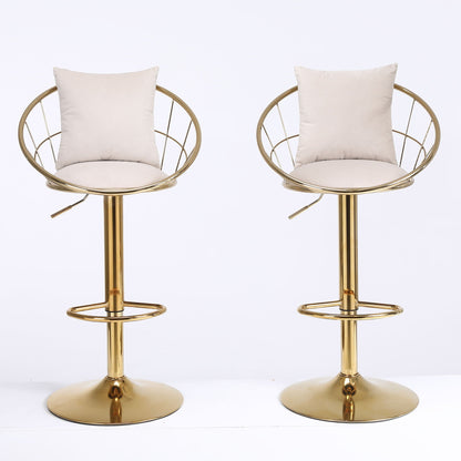 Unique Design Bar Chair, 360 Degree Rotation, Adjustable Height, Suitable For Dining Room And Bar