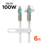 HyperGear Chunky180° 100W USB-C to USB-C Rugged Fast Charge Cable 6ft