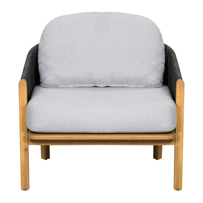 Grotta Outdoor Wood Club Chair