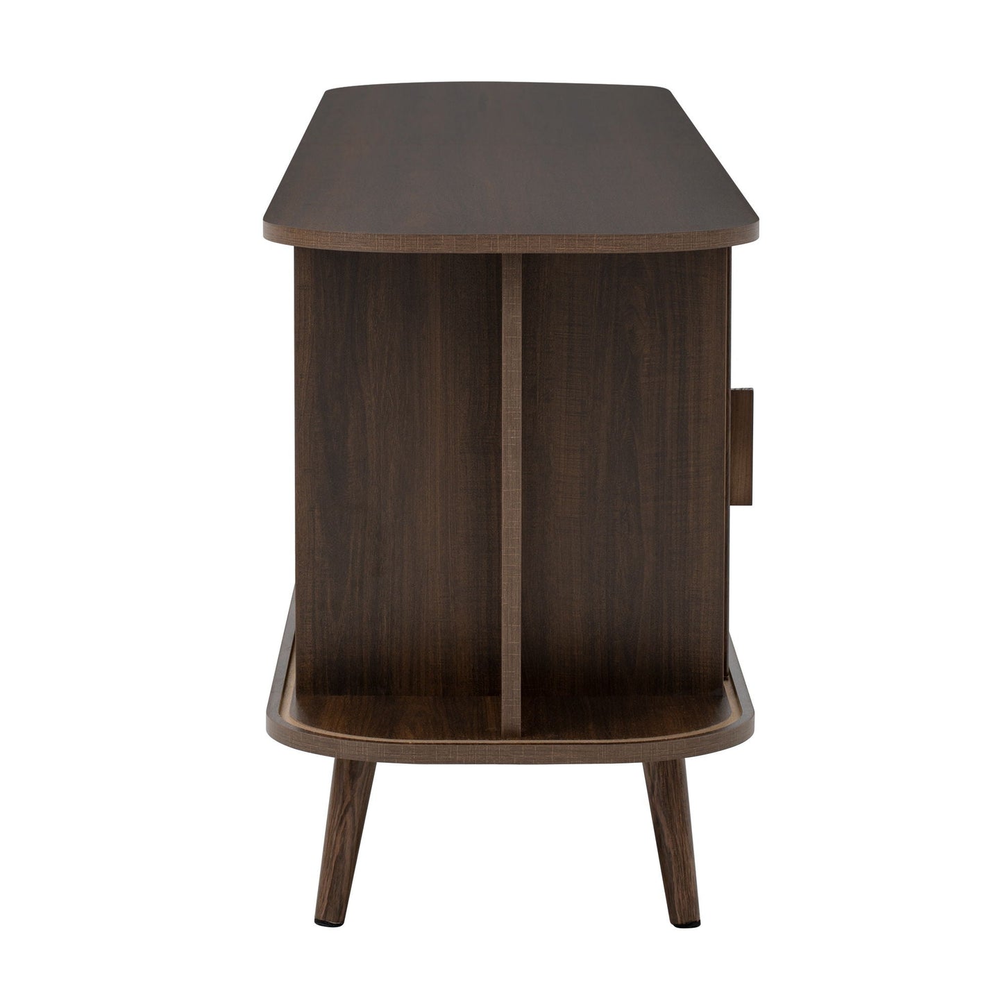 70" TV Stand, Media Center With Ample Storage - Dark Brown