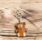 Little Bear Leather Keychain