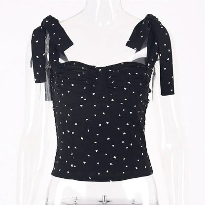 Lace Up Crop Tops