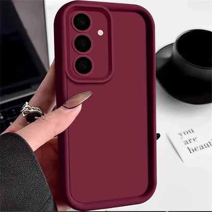 Candy Color Soft Silicone Phone Case | Matte TPU Cover for Samsung Galaxy