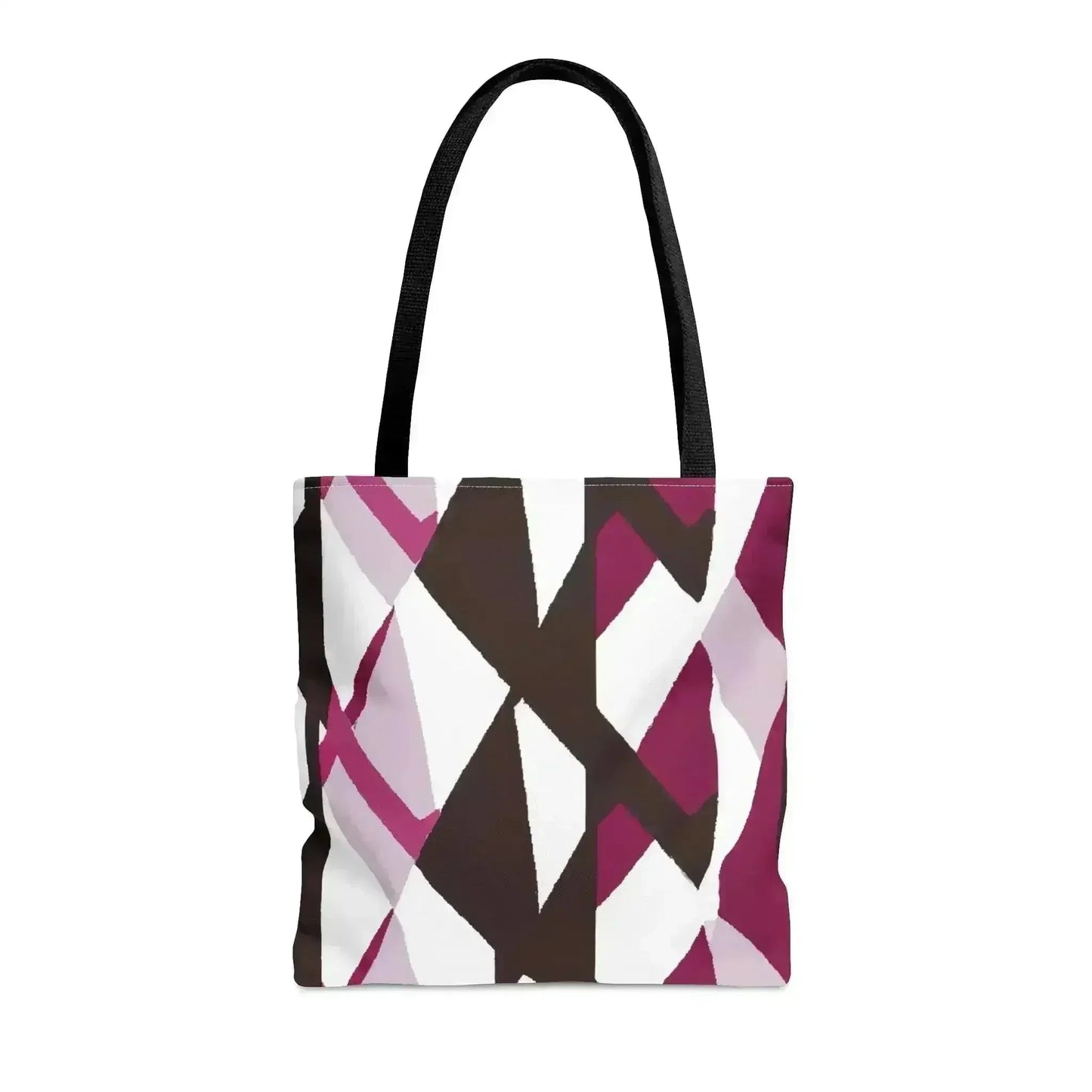 Large Tote Bag Pink Mauve Pattern
