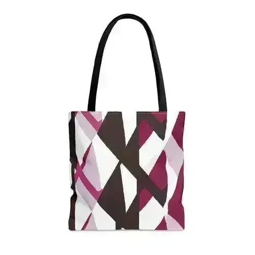 Large Tote Bag Pink Mauve Pattern