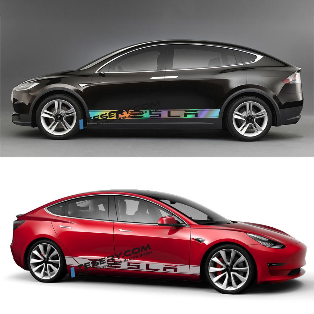 Side Skirt Stripe Decals (2-Pack) | 3 Styles | Multiple Colors | Scratch Protection