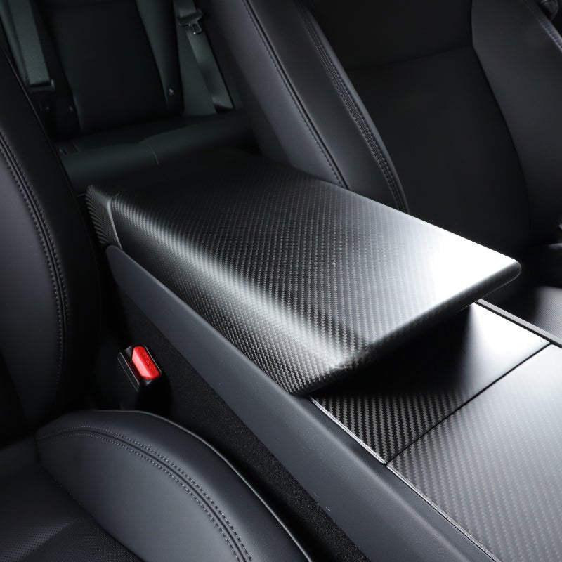 Carbon Fiber Armrest Cover For Model 3 Highland / Model Y Juniper