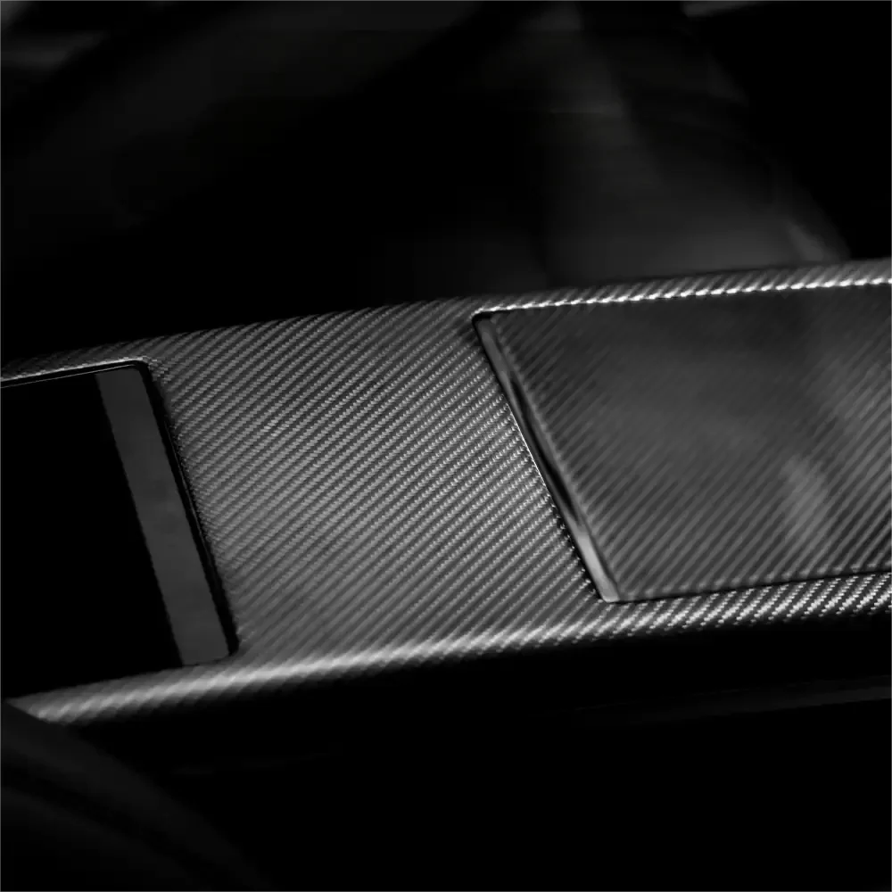 Carbon fiber Center console trim panel for Model S/X 2022+