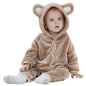 Cartoon Flannel Baby Rompers - # BAAA21110013