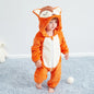 Cartoon Flannel Baby Rompers - # BAAA21110013