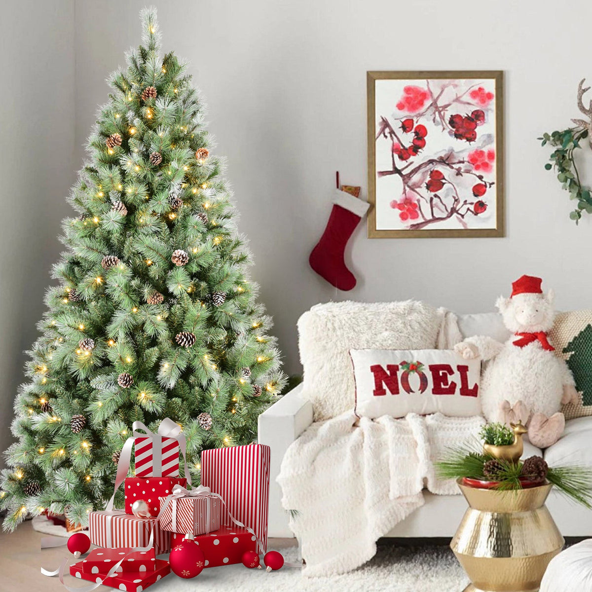 Premium 5FT Christmas Tree with 200 Warm Lights