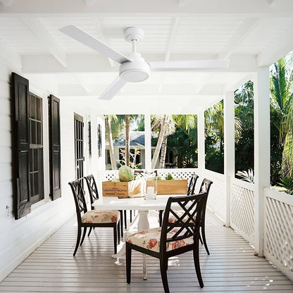 52" Ceiling Fan Without Light with Remote Control and Reversible DC Motor