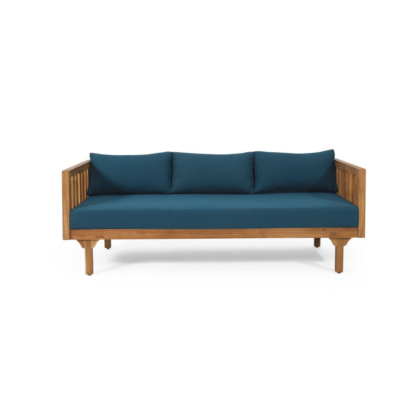Claremont 3 Seater Daybed Teak Acacia Wood Water Resistant Cushions