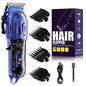 High-Power Pet Clipper With Transparent Shell & Digital Display