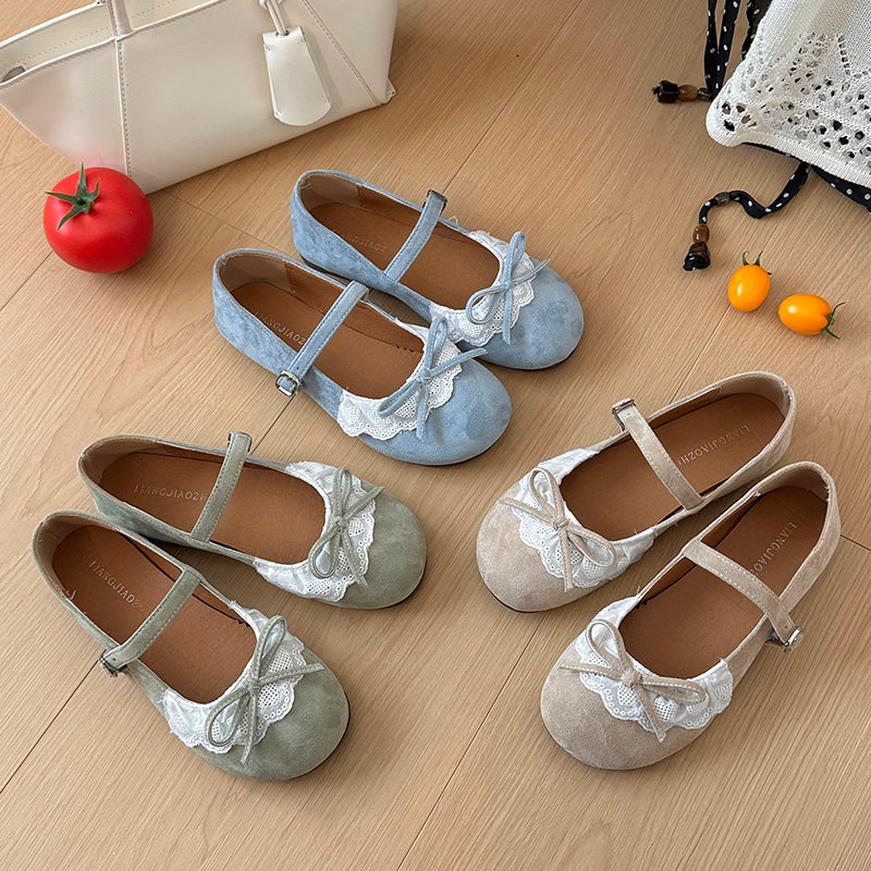 French Retro Lace Shallow Mouth Single Shoes For Women In The Spring And Summer Of 2026 Beautiful And Fashionable Paired With Skirts And Flat New Shoes
