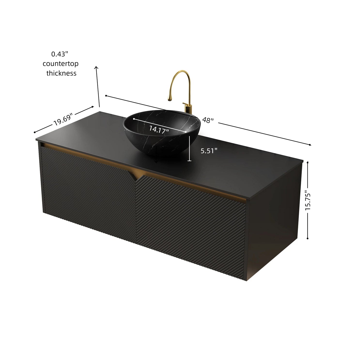Ruben 48" Bathroom Vanity & Sink