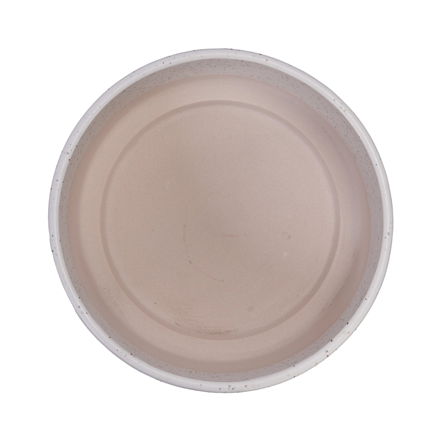 2 Pieces Ceramic Flowerpot Set, Milk White