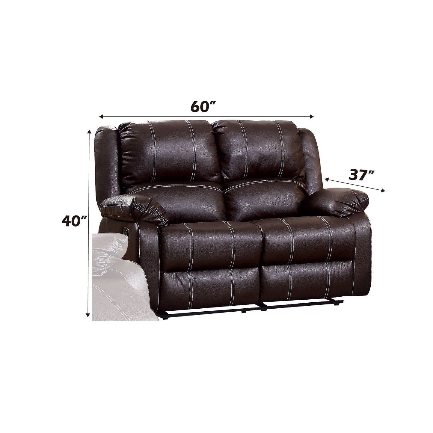 Zuriel Synthetic Recliner Loveseat