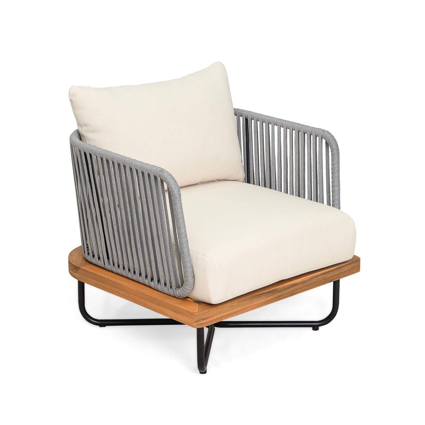 Lucca Outdoor Acacia Wood Chair
