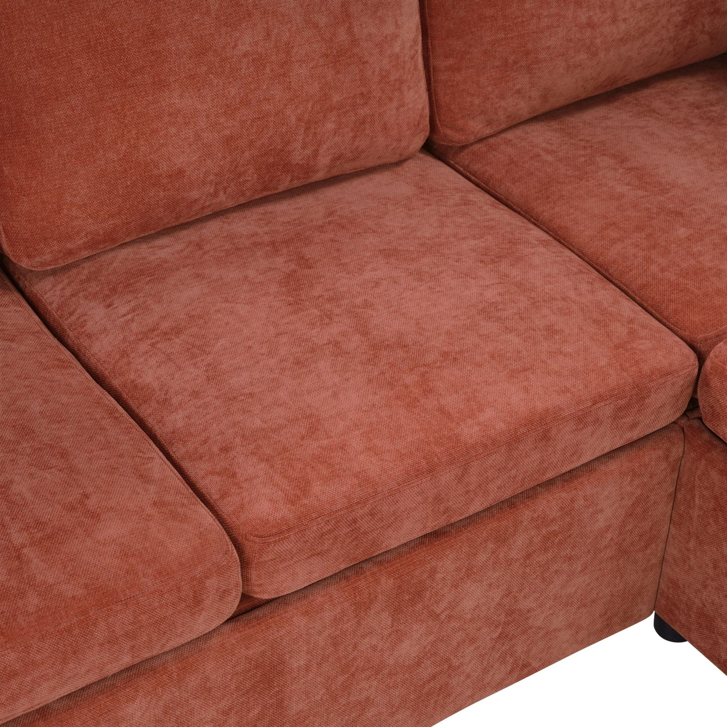 Modern L Shaped Sectional Sofa Bed With Hidden Storage Upholstery