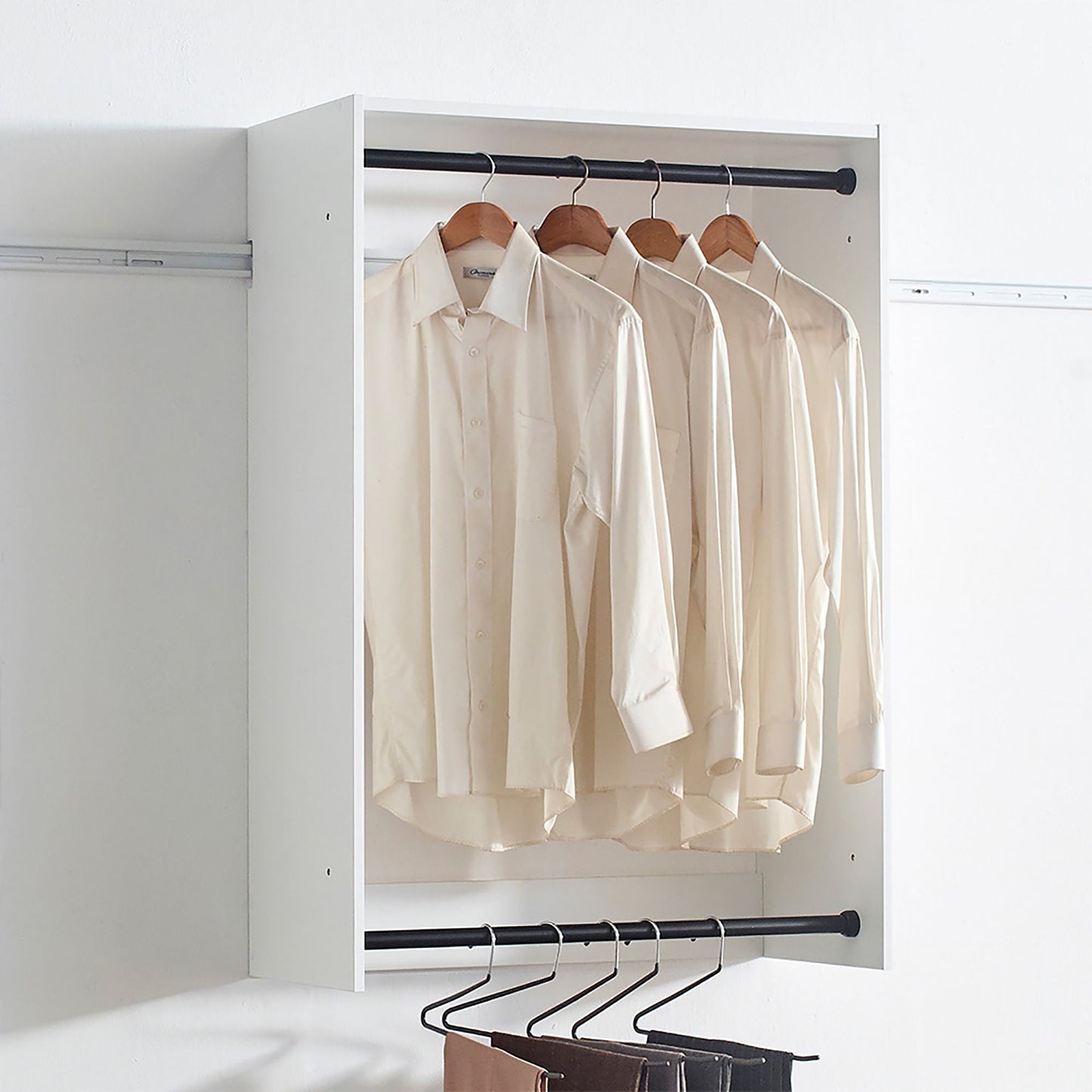 Devi - Wall Mounted Closet System, Modular Units