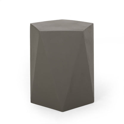 Side Table With Geometric Design