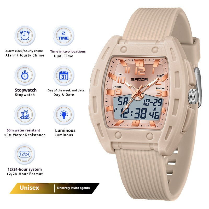 A Sporty Stylish And Energetic Unisex Bucket-style Wristwatch