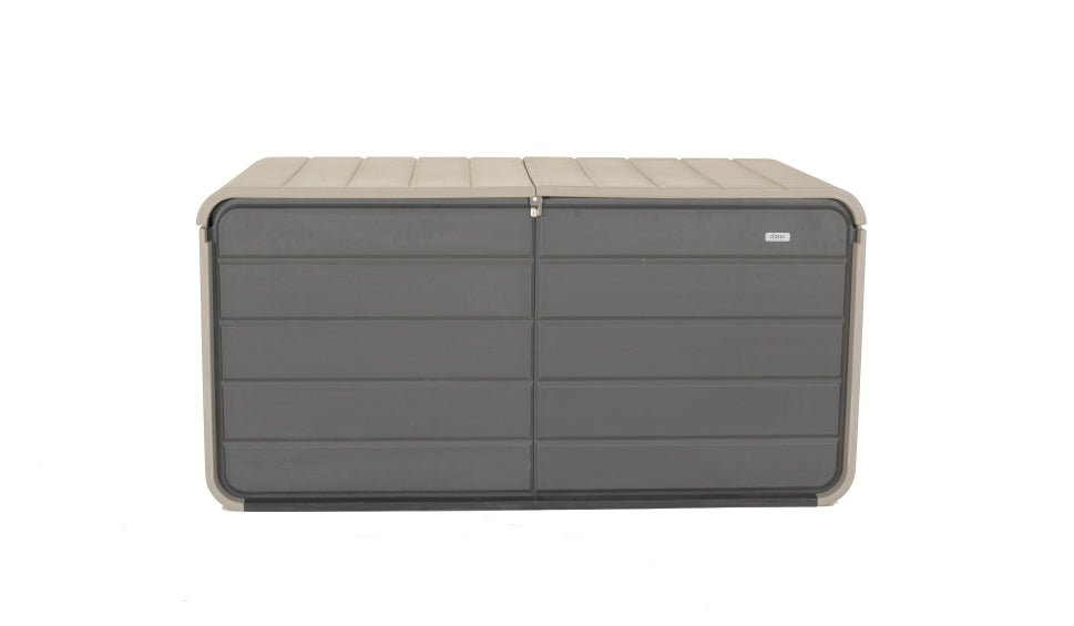 260 Gallon Plastic Deck Box with Lock and Wheels