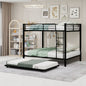 Durable Square Tube Iron Full-Size Bunk Bed