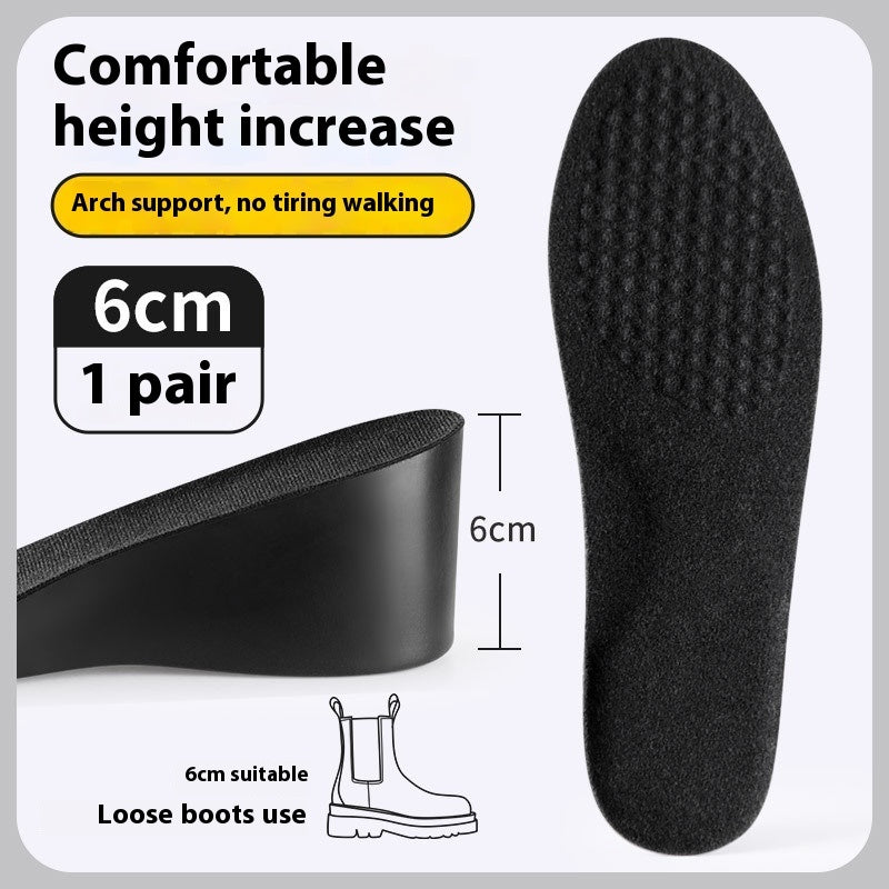Male Invisible Shock-absorbing Inner Height Increasing Insole