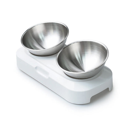 Easy To Clean Stainless Steel Cat Bowl Dog Food And Water Bowls With Stand Metal Cats Dogs Double Single Pet Feeding Feeder Bowl