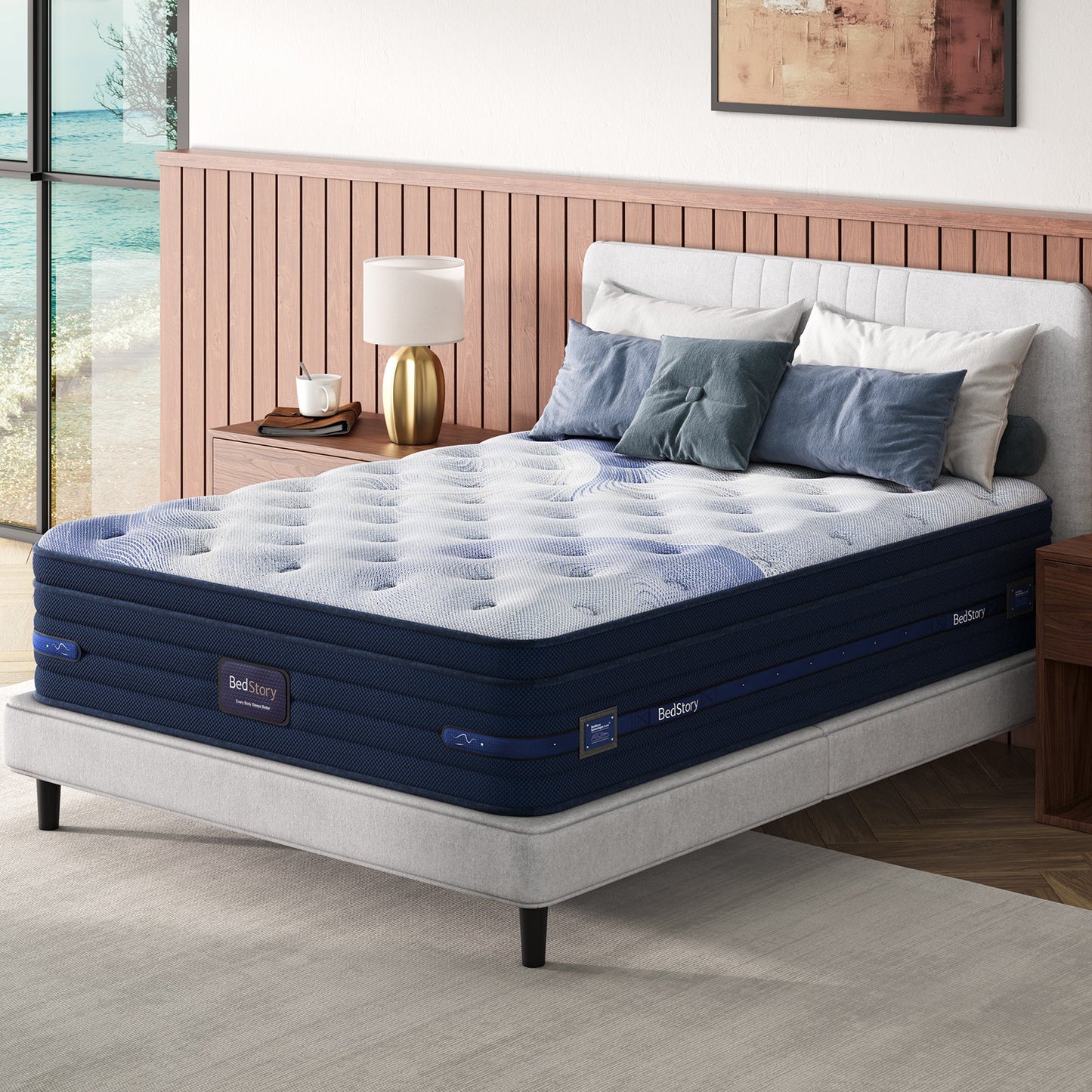 Bedstory Spine Align Pro 13" Twin Firm Cooling Hybrid Mattress