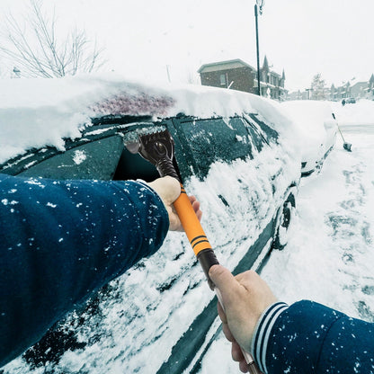 3 In 1 Windshield Ice Scraper Extendable Car Snow Removal Tool Telescoping Car Broom Snow Shovel Automobile Frost Removal