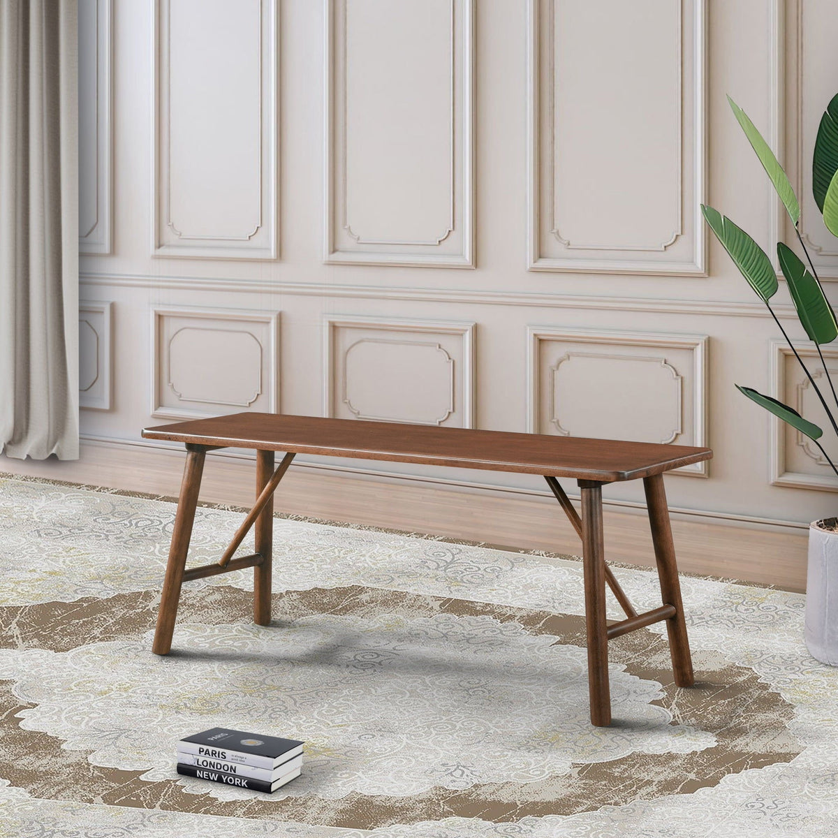 Molly - Bench - Walnut Brown