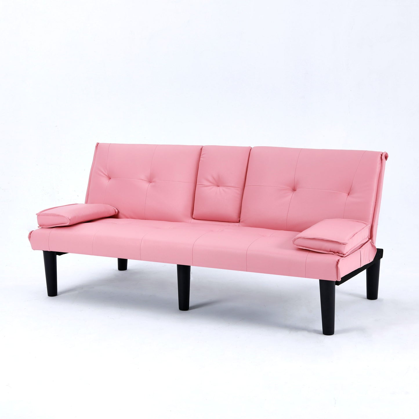 Sofa Bed With Foldable Design And Cup Holder