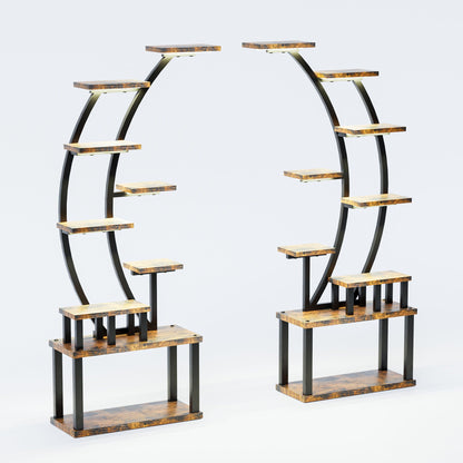 9 Tiered Indoor Plant Stand With 5 Adjustable Grow Lights