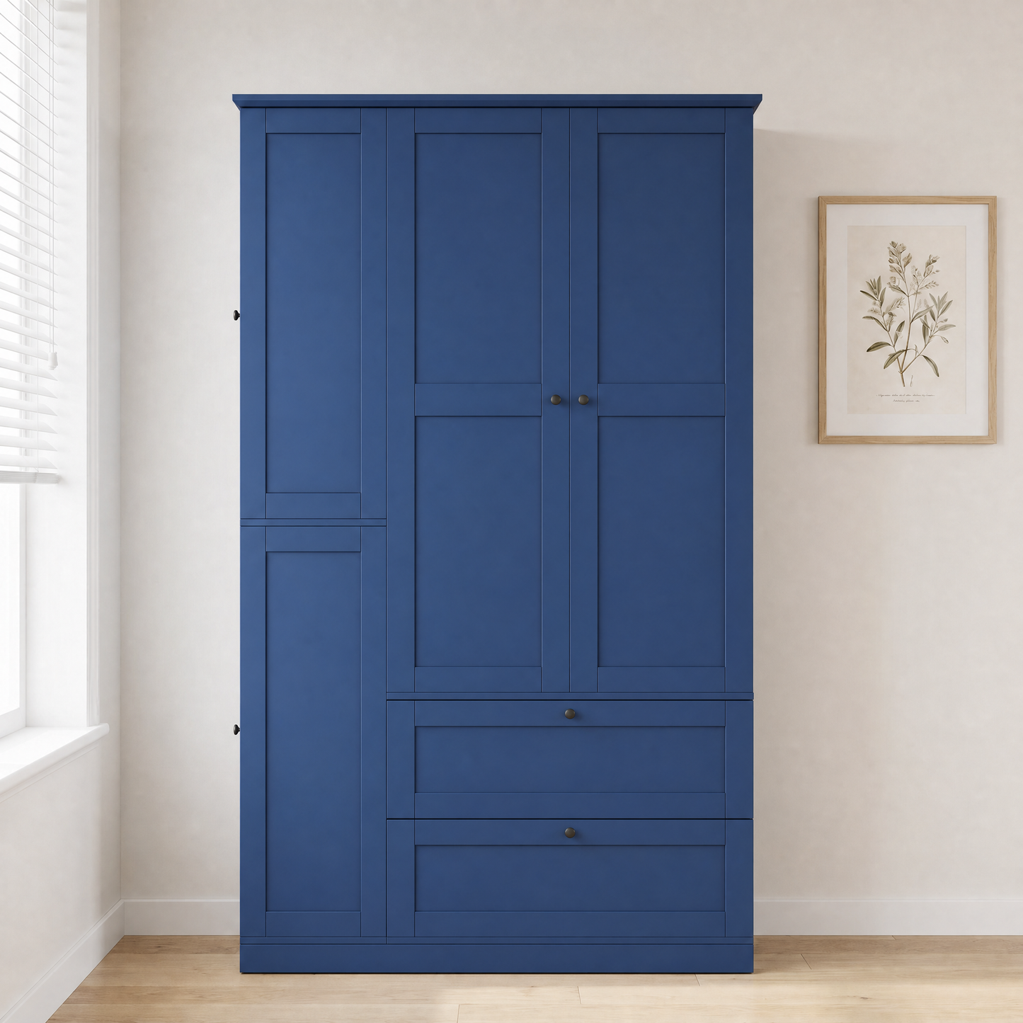 TOPMAX 73.6" Tall Farmhouse Kitchen Pantry Cabinet with 8 Shelves