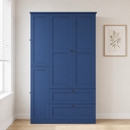 TOPMAX 73.6" Tall Farmhouse Kitchen Pantry Cabinet with 8 Shelves