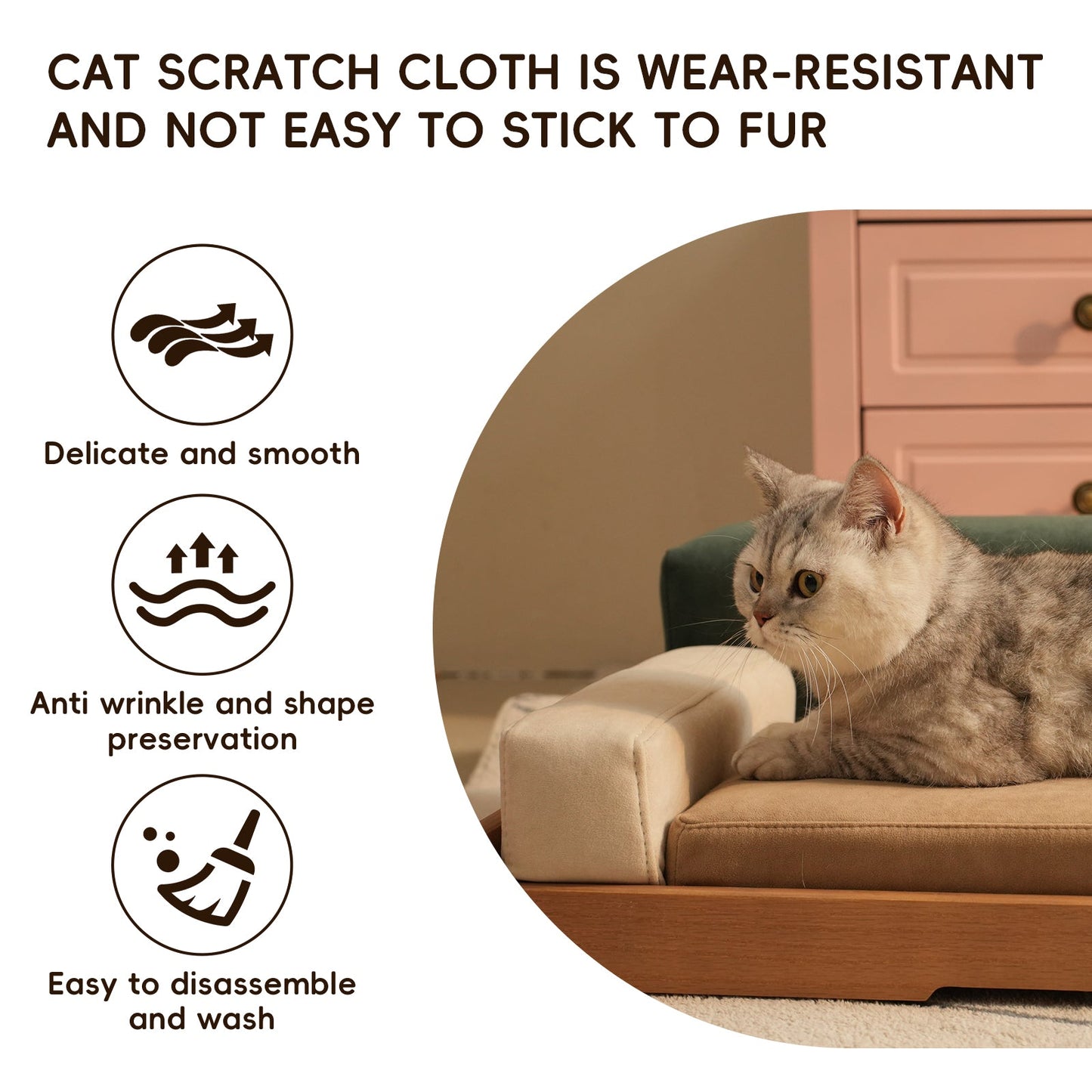 Modern Wooden Pet Bed for Cats and Dogs