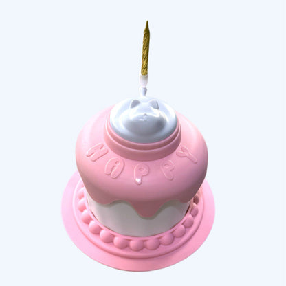 Multifunctional Cake Shape Cat Toy Creative Pet Feeding Bowl