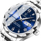 Mens Watch Leather Strap Quartz Movement