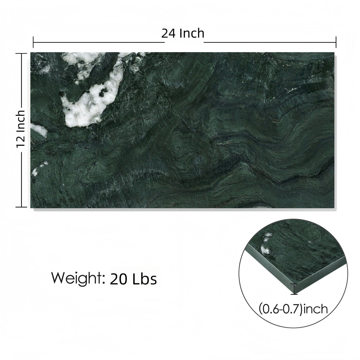 Natural Marble Polished Tile For Wall And Floor (Set of 4)