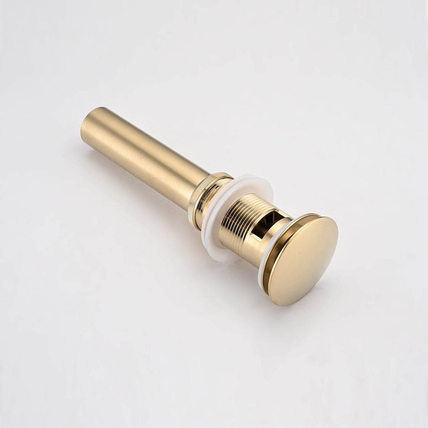 Waterfall Spout Bathroom Sink Single Handle Faucet with Pop-Up Drain (with Overflow)