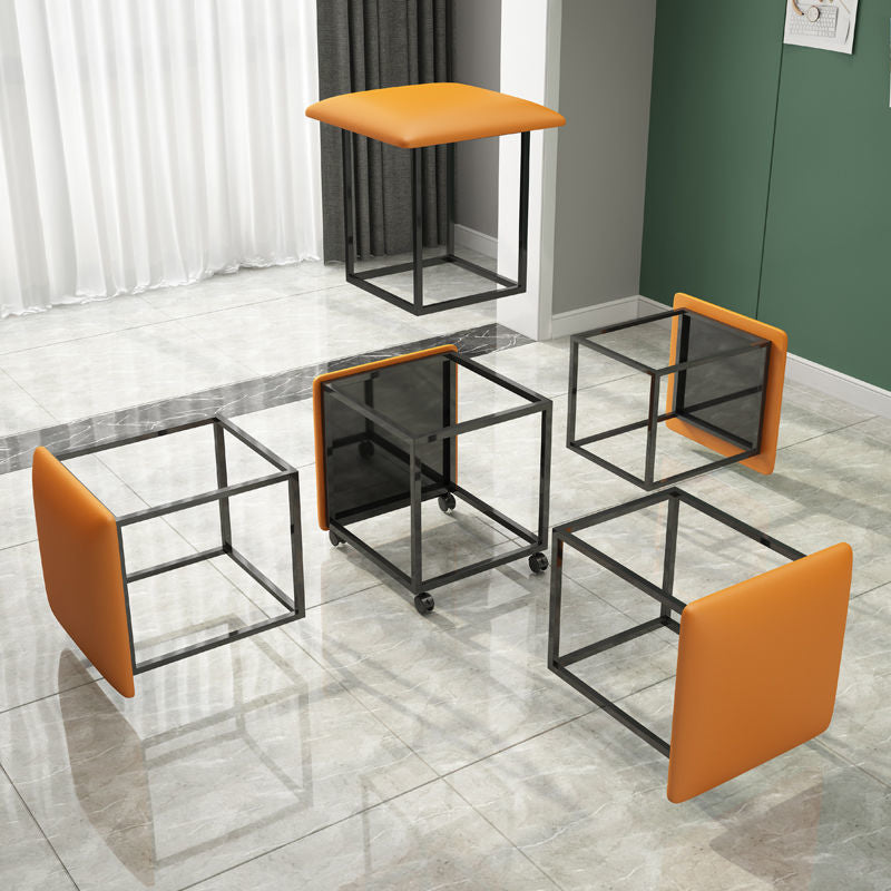 Rubik's Cube Stool Small Family Sofa For Shoes Small Bench