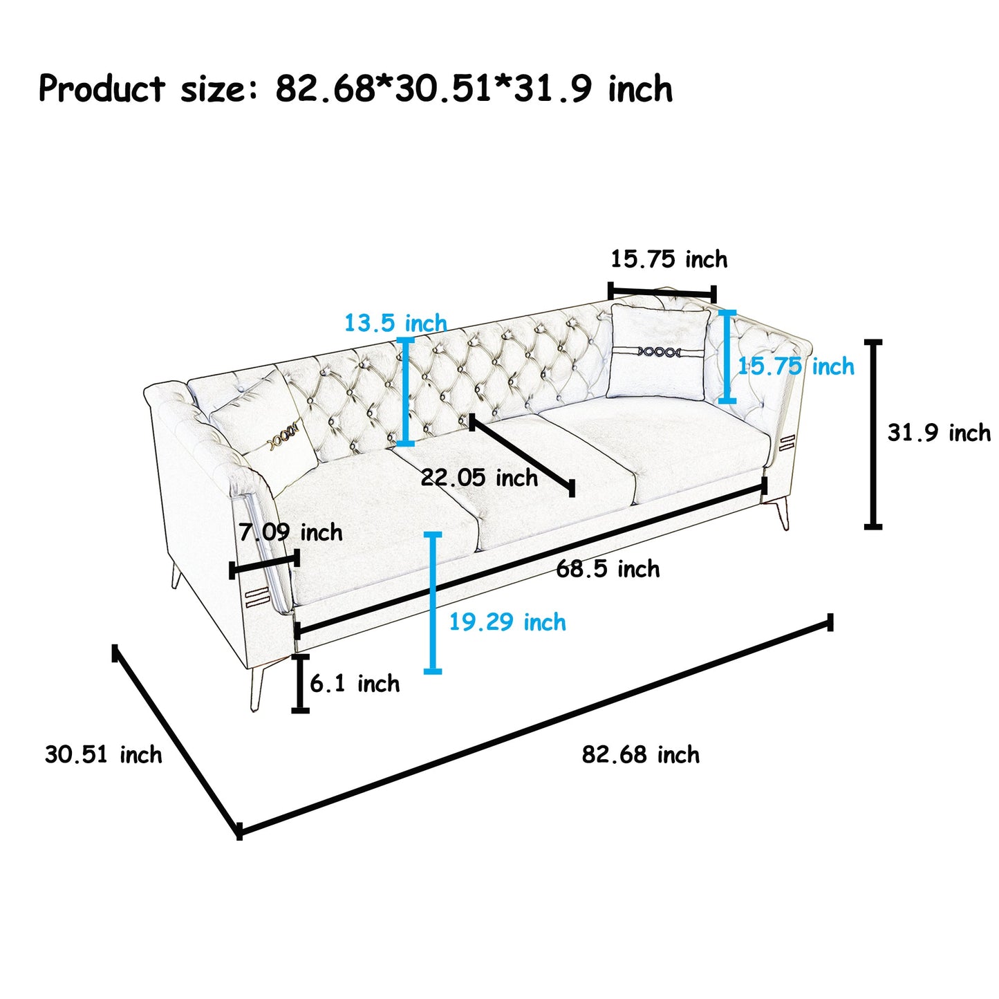 FX-P83-2PC Sofa Set by KUNHE GmbH