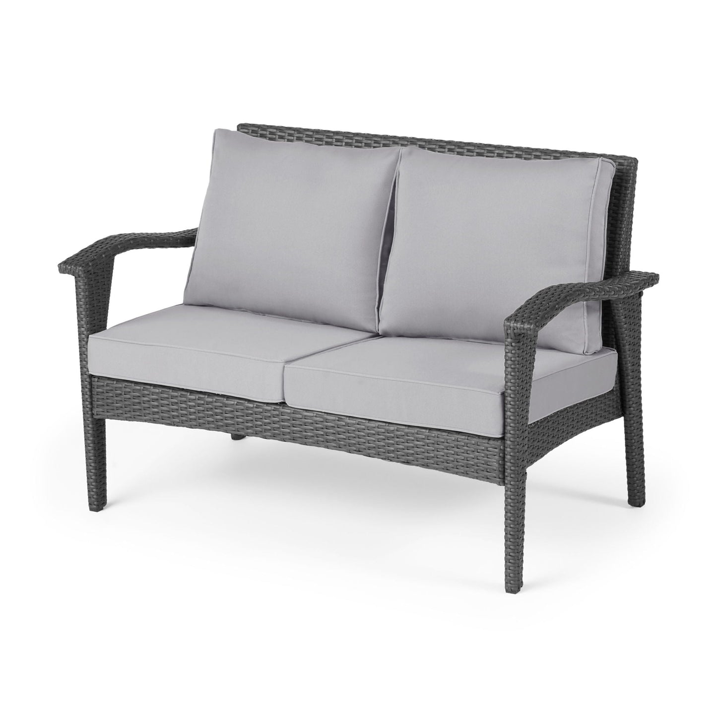 Honolulu Loveseat - Gray / Silver