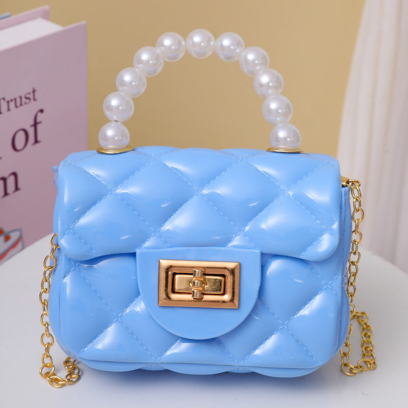 Handheld Candy Bag Solid Color Single Shoulder Strap